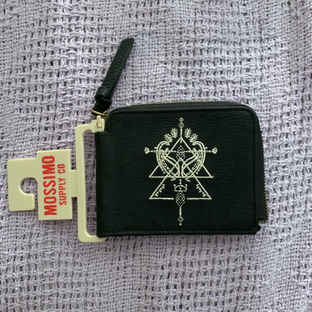 Black Zipper Wallet